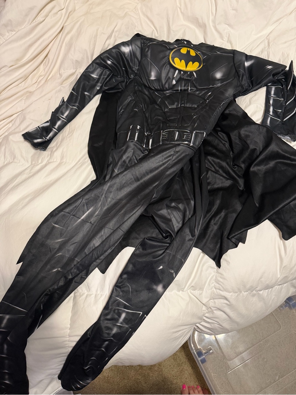 Batman Kids Black Cape Costume with Emblem